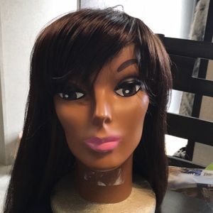 Believe outre wig with Brown in Auburn highlights